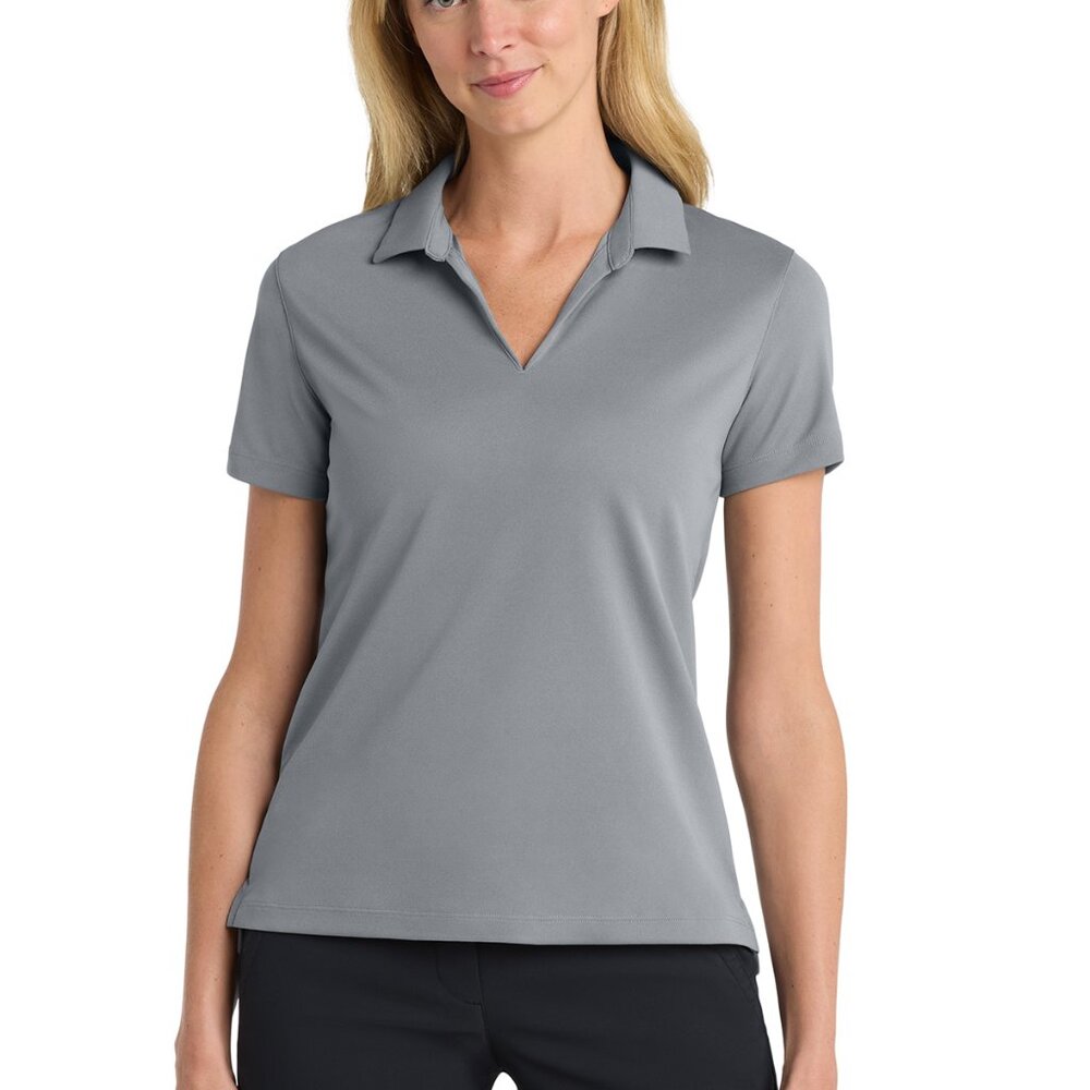 Nike Women's Dri-FIT Micro Pique 2.0 Polo.  Color:  Cool Grey. Size:  Large